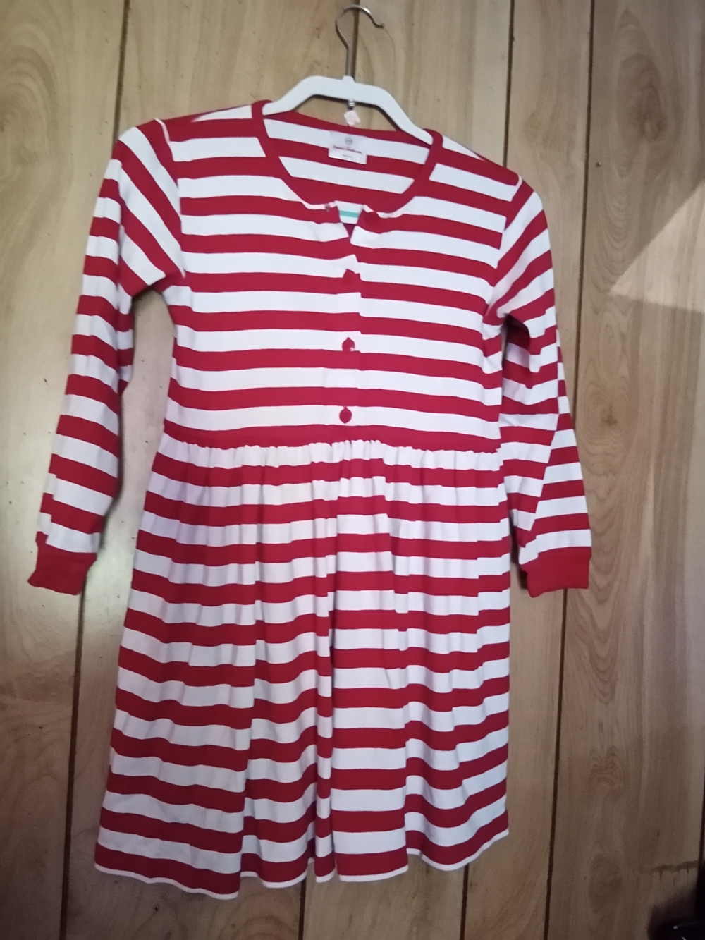 Hanna Andersson Red and White Striped Dress